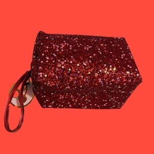 Red Glitter Travel Bag